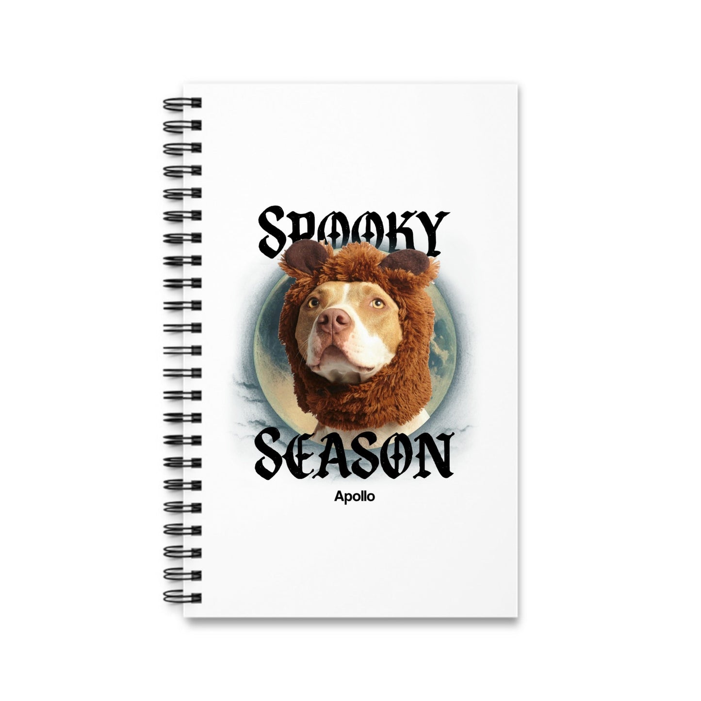 Gruselige Jahreszeit Halloween Spiralnotizbuch