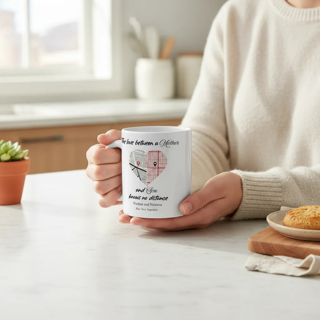Die Liebe zwischen Keramiktasse