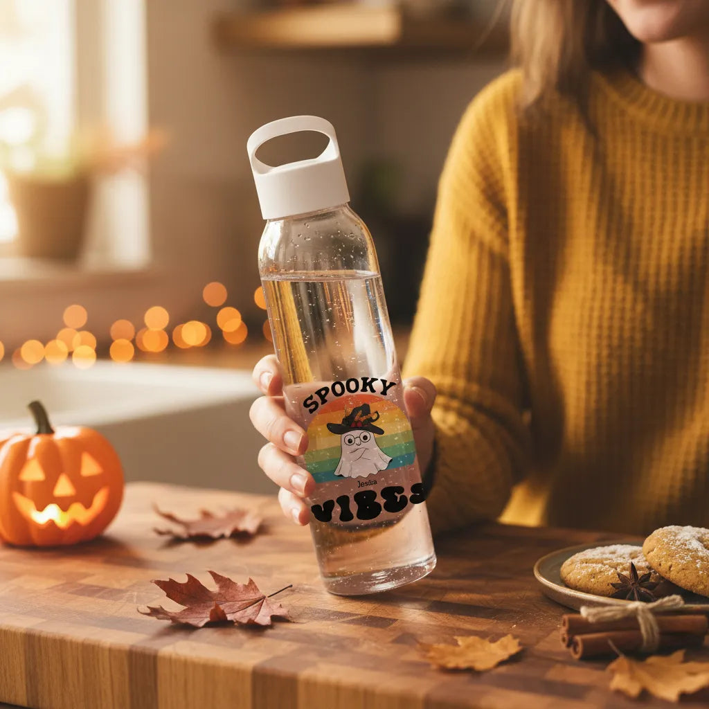 Gruselige Vibes Halloween Wasserflasche 650 ml