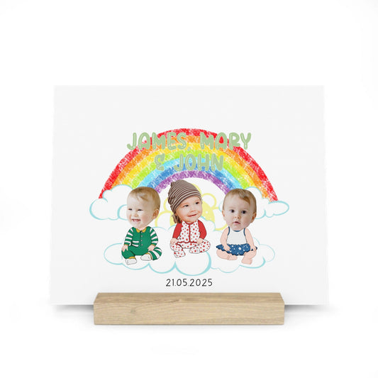 Baby Gesichtsausschnitt Galerietafel mit Ständer