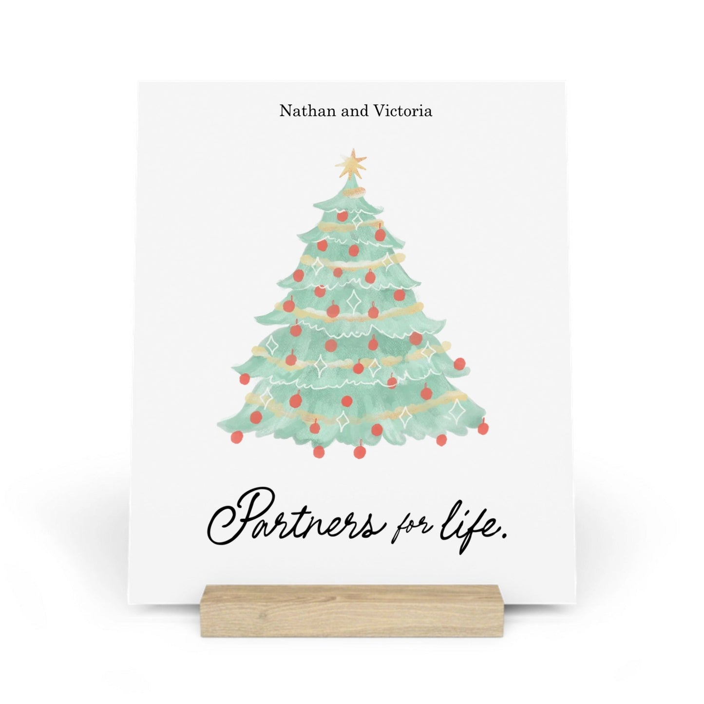 Frohe Weihnachten Galerietafel mit Ständer