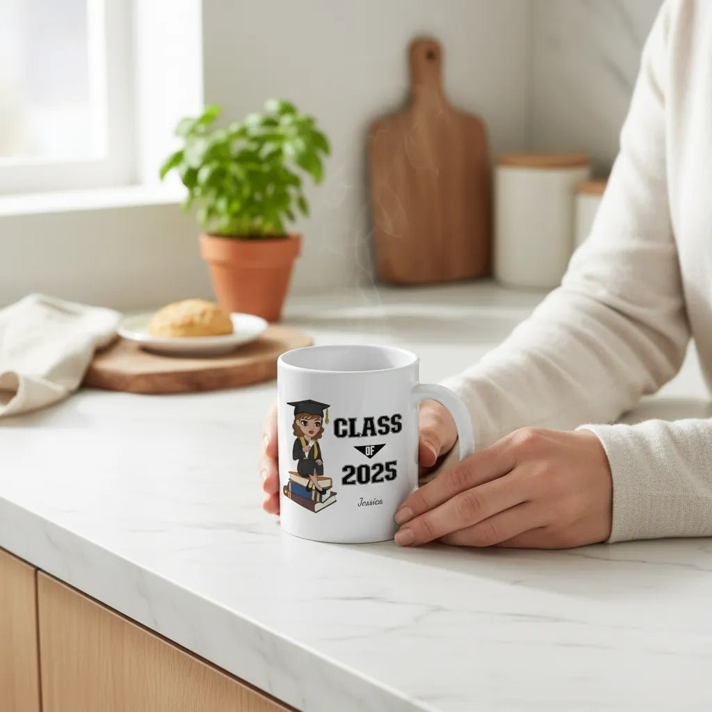 Abschluss Keramiktasse