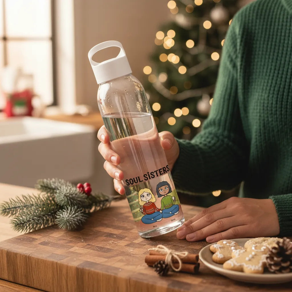 Seelenschwestern Weihnacht Wasserflasche 650 ml