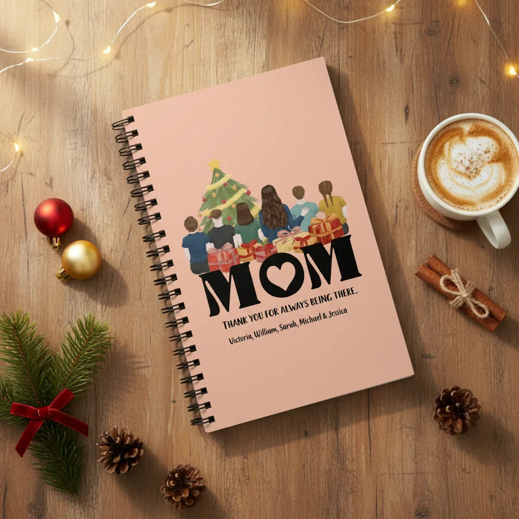 Mama, danke dass du immer da bist Weihnacht Spiralnotizbuch
