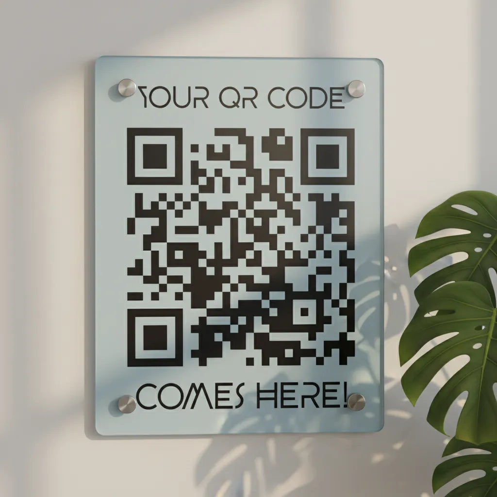 Dein QR Code Acryl Wandkunst Panel