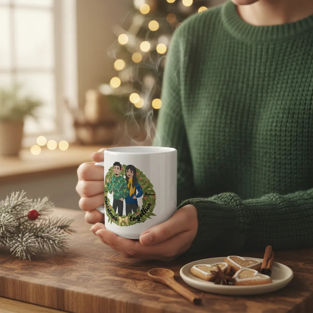 Weihnachten zusammen Keramiktasse