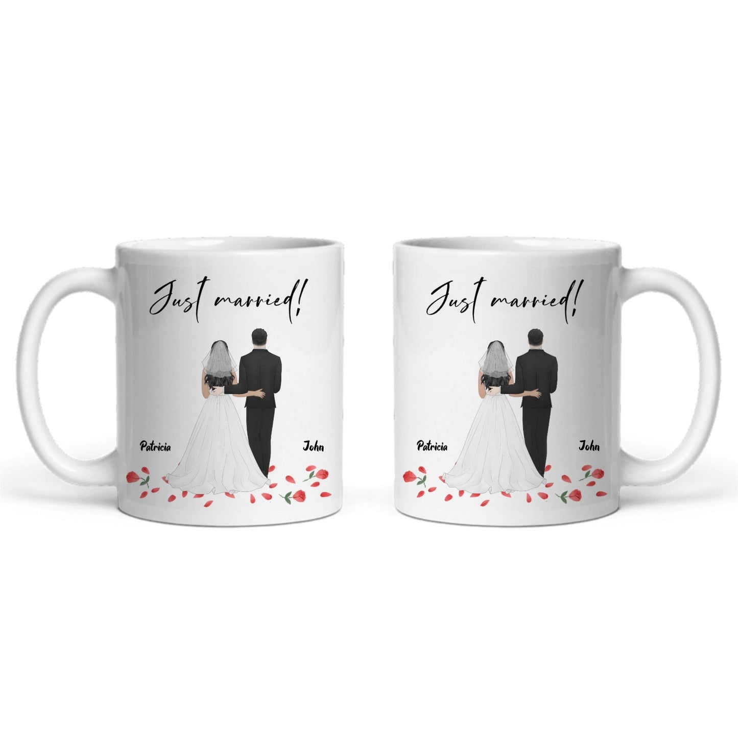 Frisch verheiratet Keramiktasse