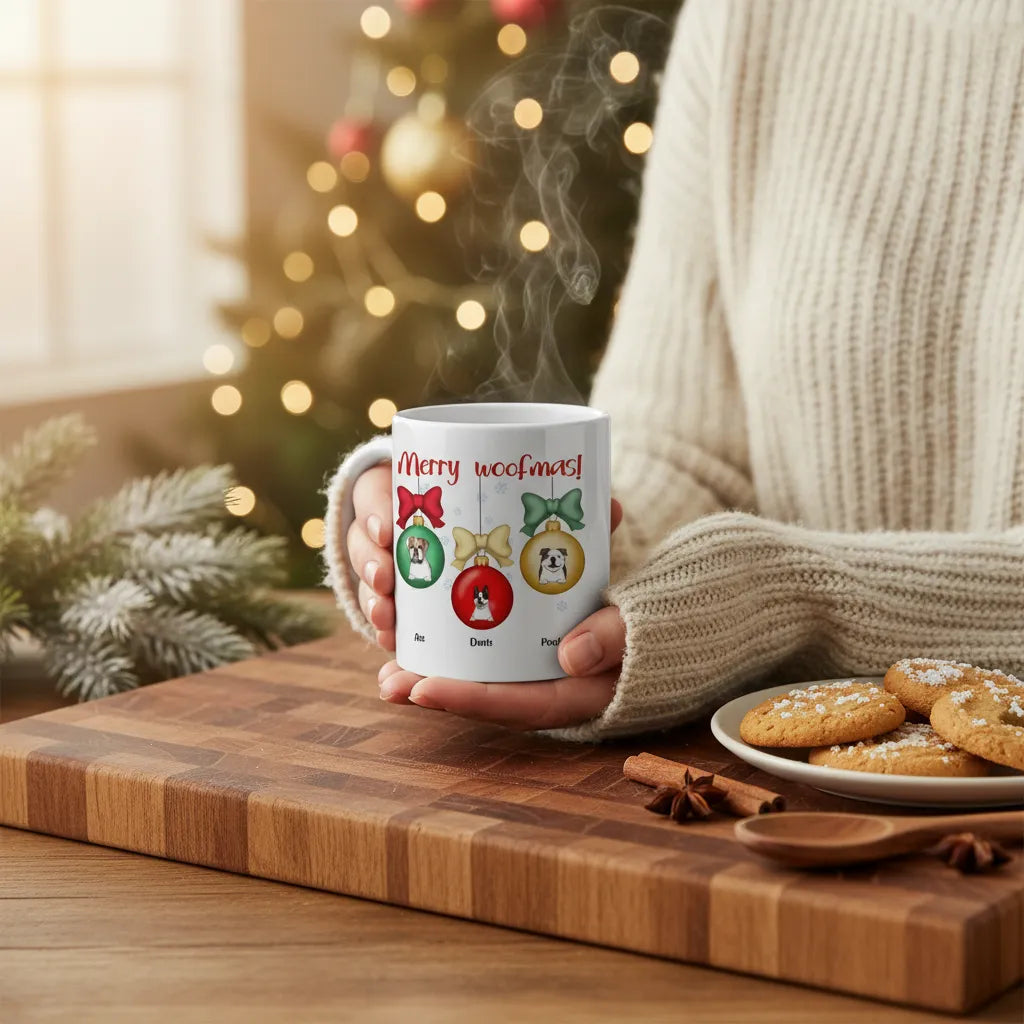Frohe Woofnachten Weihnacht Keramiktasse