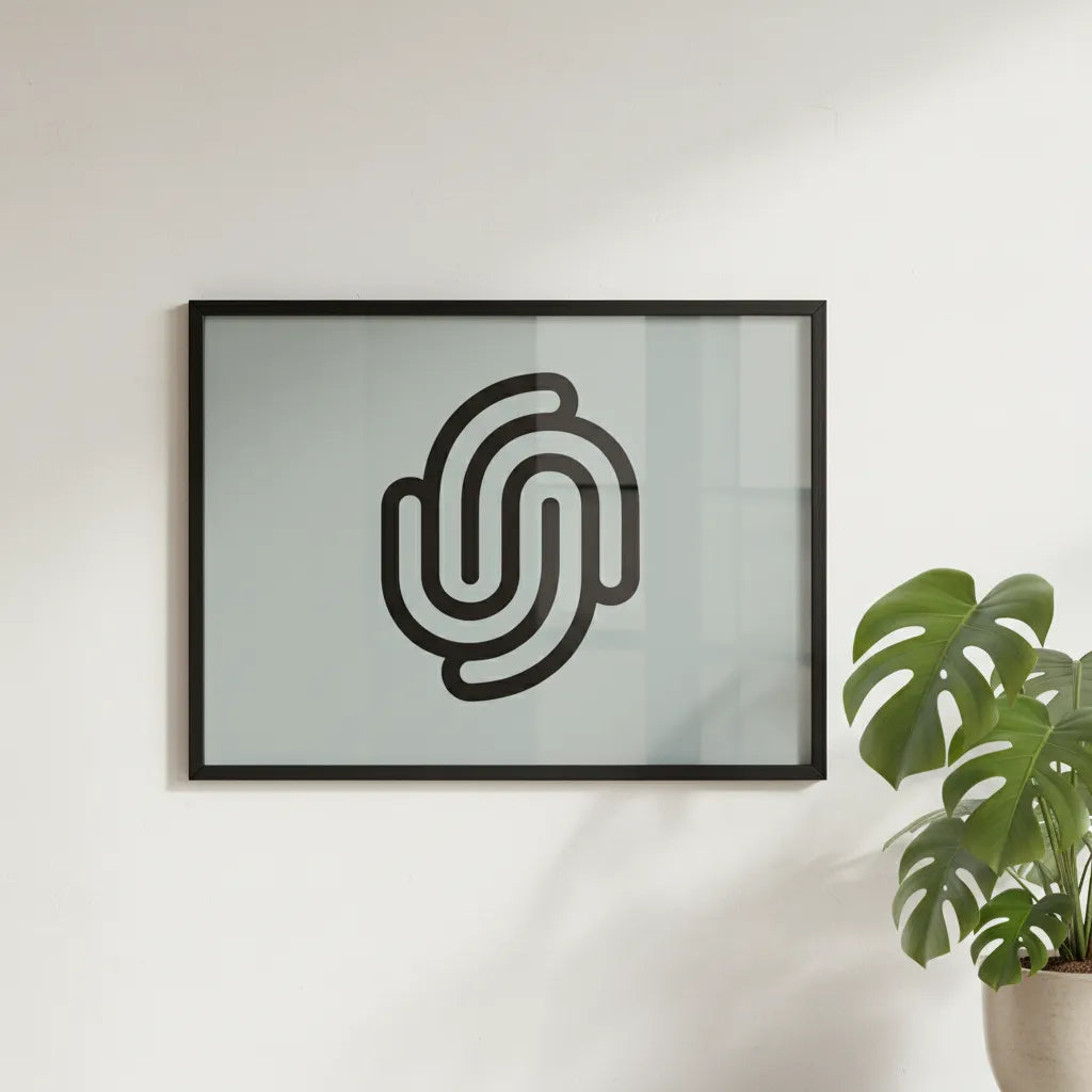 Vektor Upload horizontales Poster mit Holzrahmen