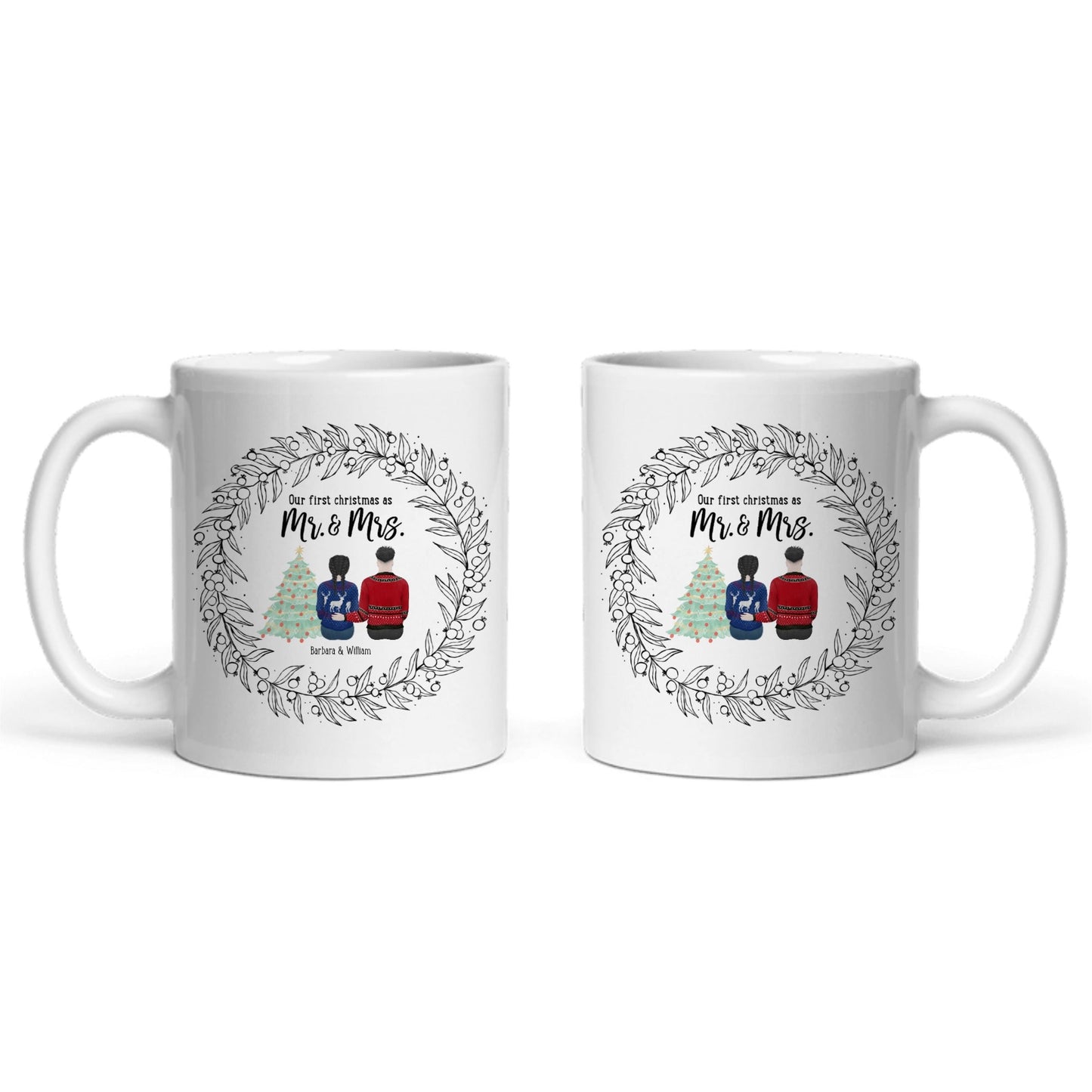 Unser erstes Weihnachten als Partner Keramiktasse