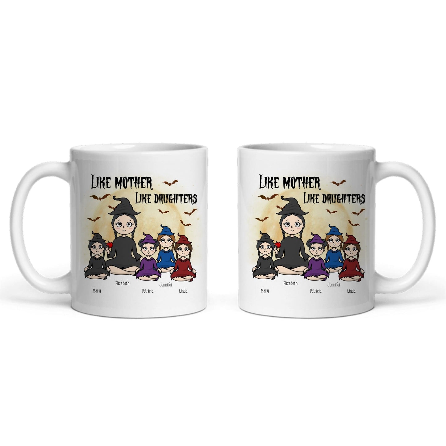 Wie die Mutter, so die Tochter, Halloween Keramiktasse