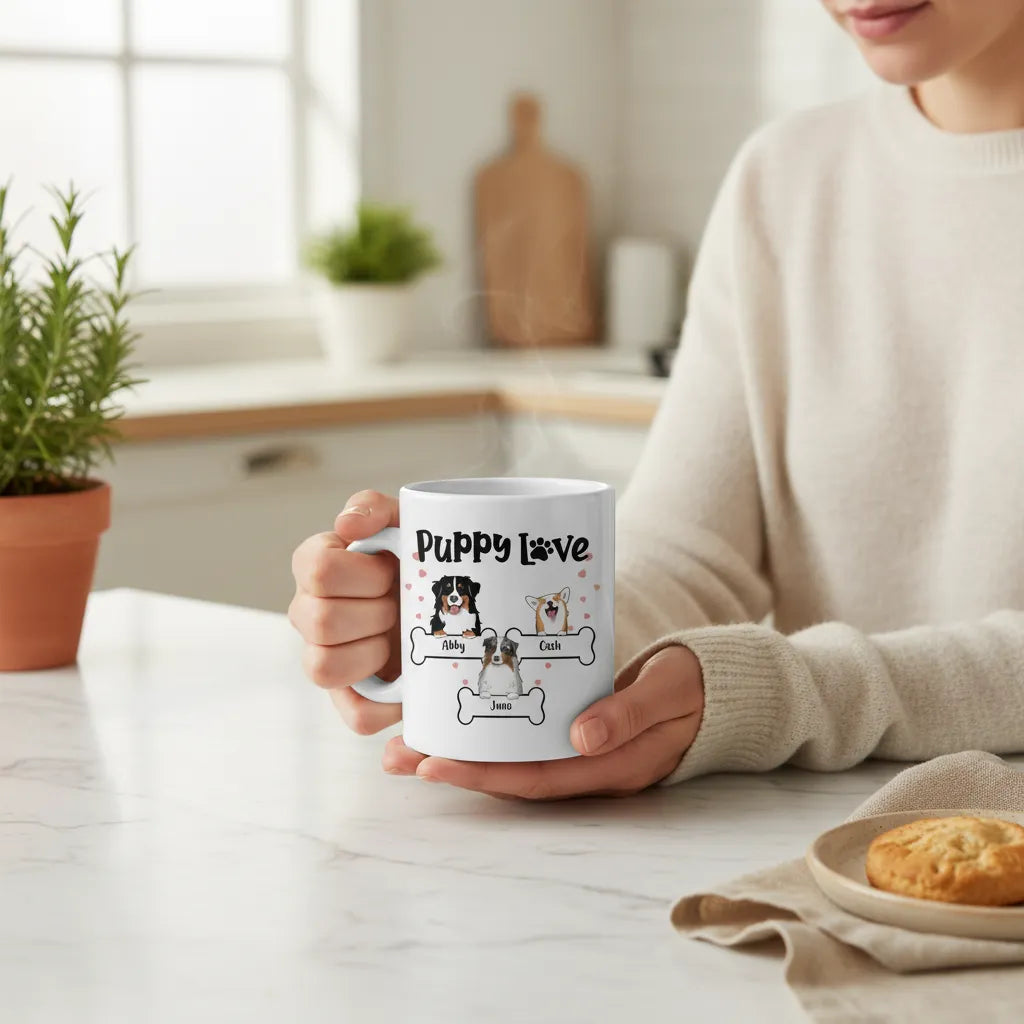 Welpenliebe Keramiktasse