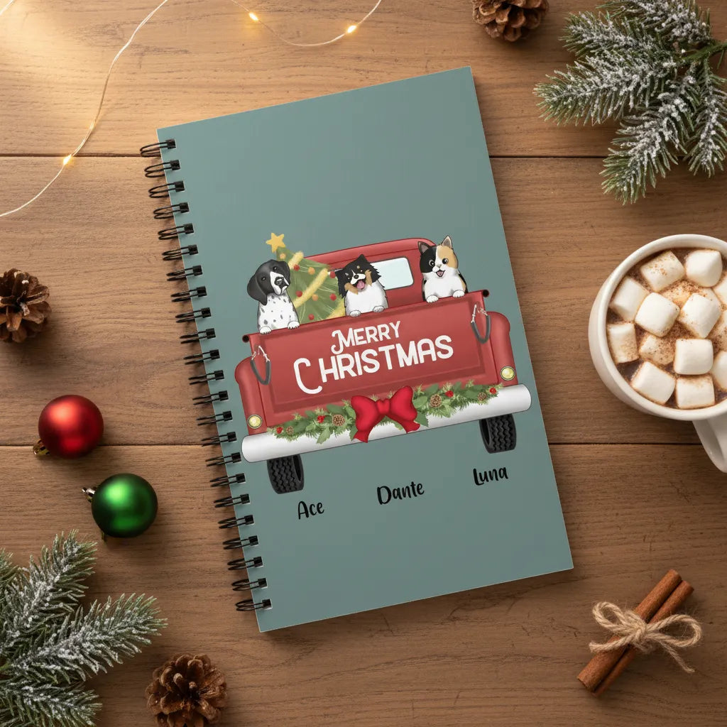 Frohe Weihnachten Spiralnotizbuch