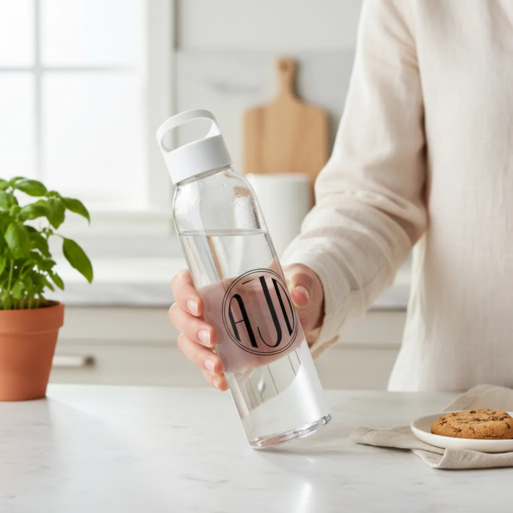 Kreisförmigem Monogramm Wasserflasche 650 ml