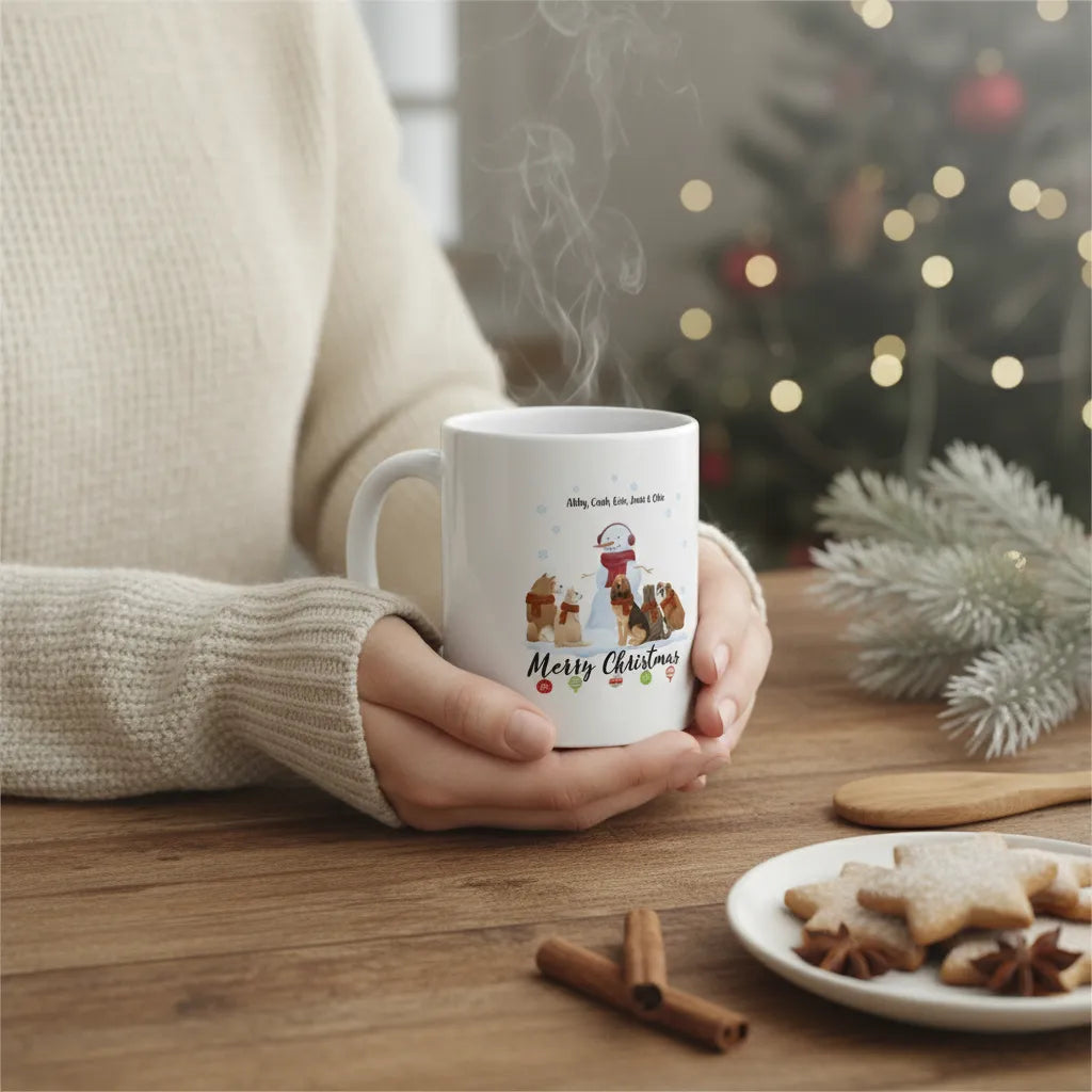 Frohe Haustier Weihnachten Keramiktasse