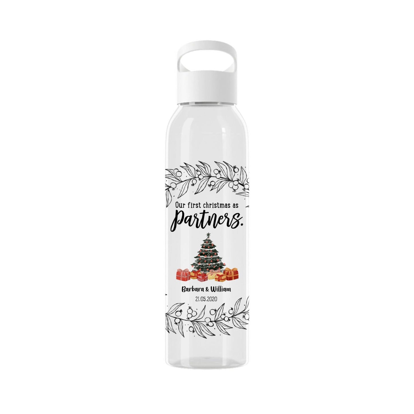 Unser erstes Weihnachten als Partner Wasserflasche 650ml