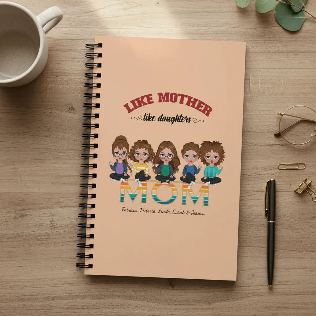 Wie die Mutter, so die Tochter Spiralnotizbuch