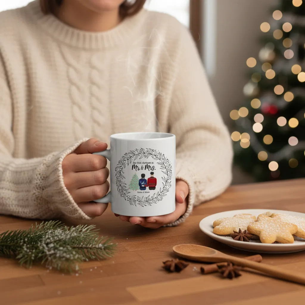 Unser erstes Weihnachten als Partner Keramiktasse