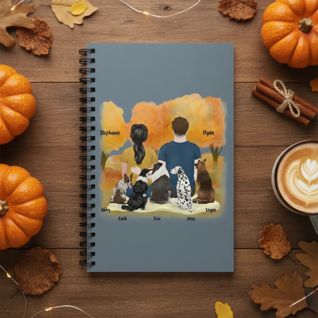 Du, ich und die Hunde Spiralnotizbuch