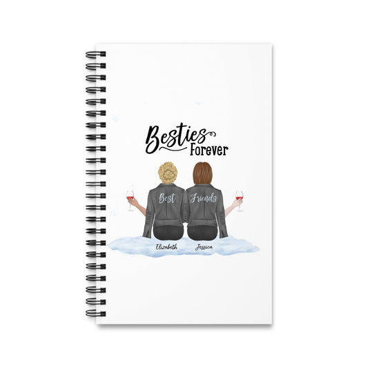 Besties Forever Weihnacht Spiralnotizbuch