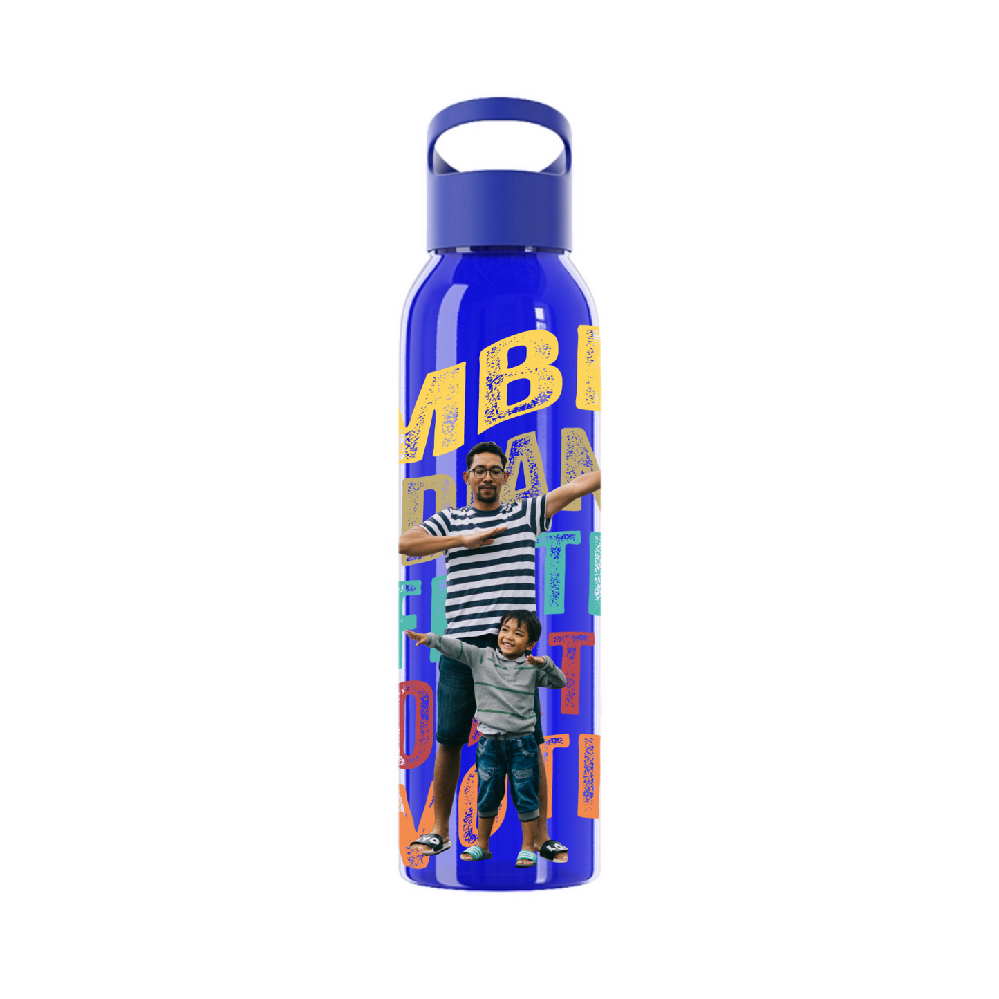 Gebogene Wörter Wasserflasche 650 ml