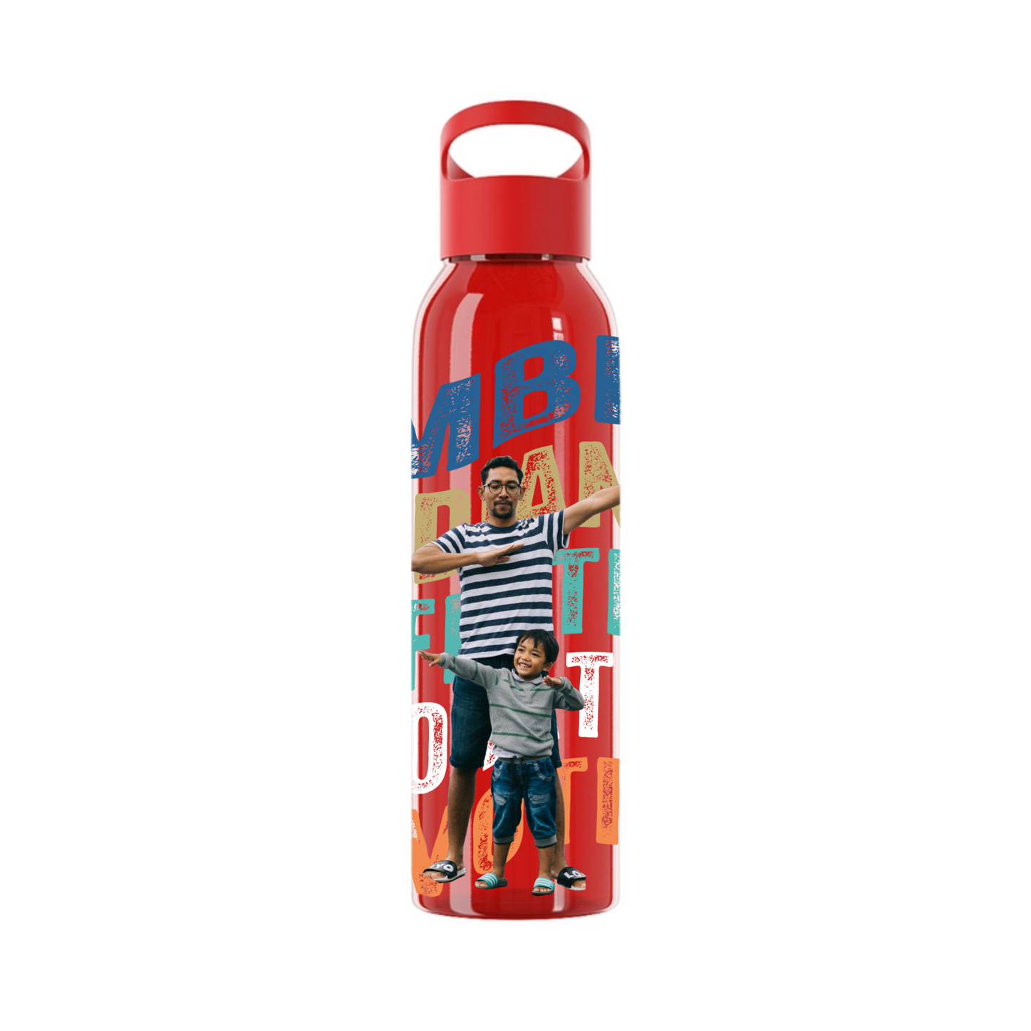 Gebogene Wörter Wasserflasche 650 ml