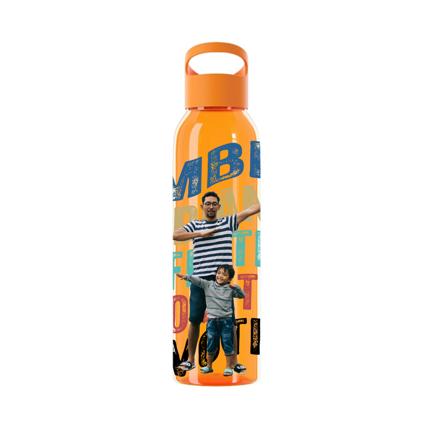 Gebogene Wörter Wasserflasche 650 ml