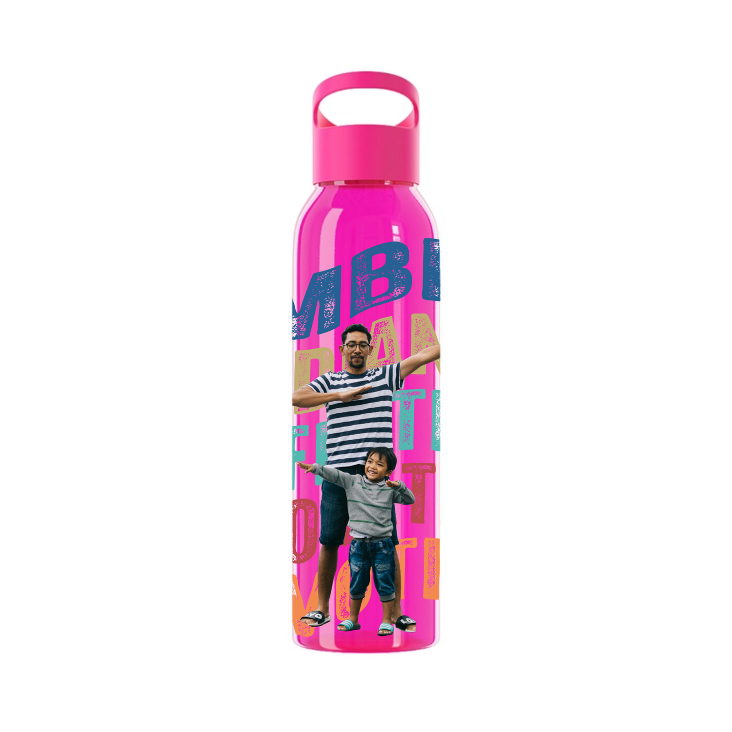 Gebogene Wörter Wasserflasche 650 ml