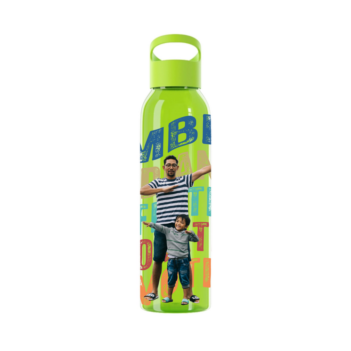 Gebogene Wörter Wasserflasche 650 ml