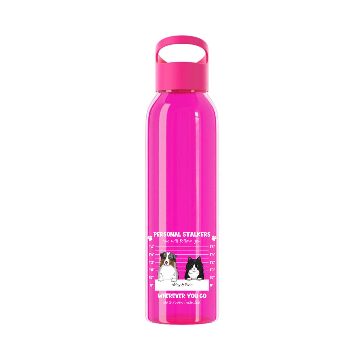Persönlicher Stalker Wasserflasche 650ml