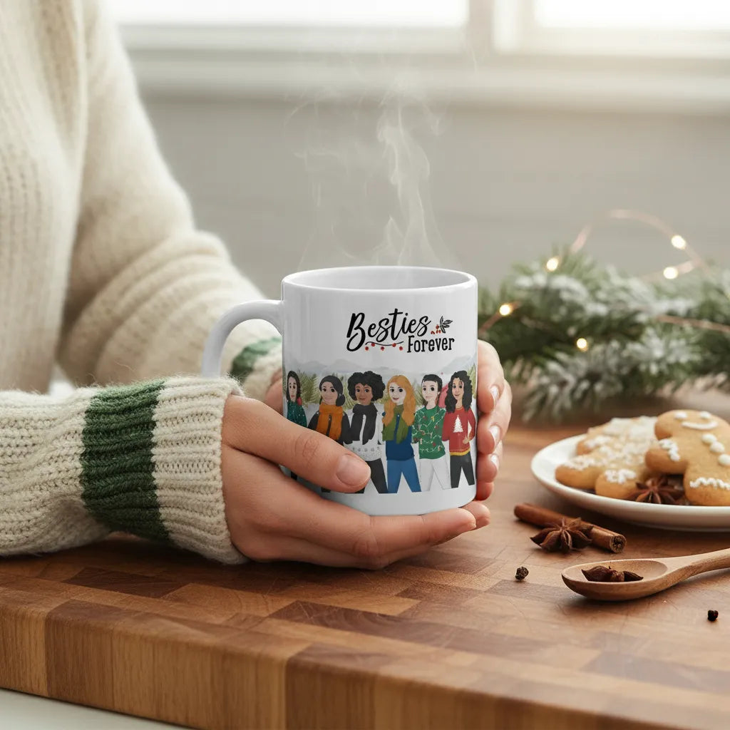 Besties Forever Weihnacht Keramiktasse