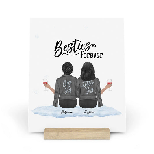 Besties Forever Weihnacht Galerietafel mit Ständer