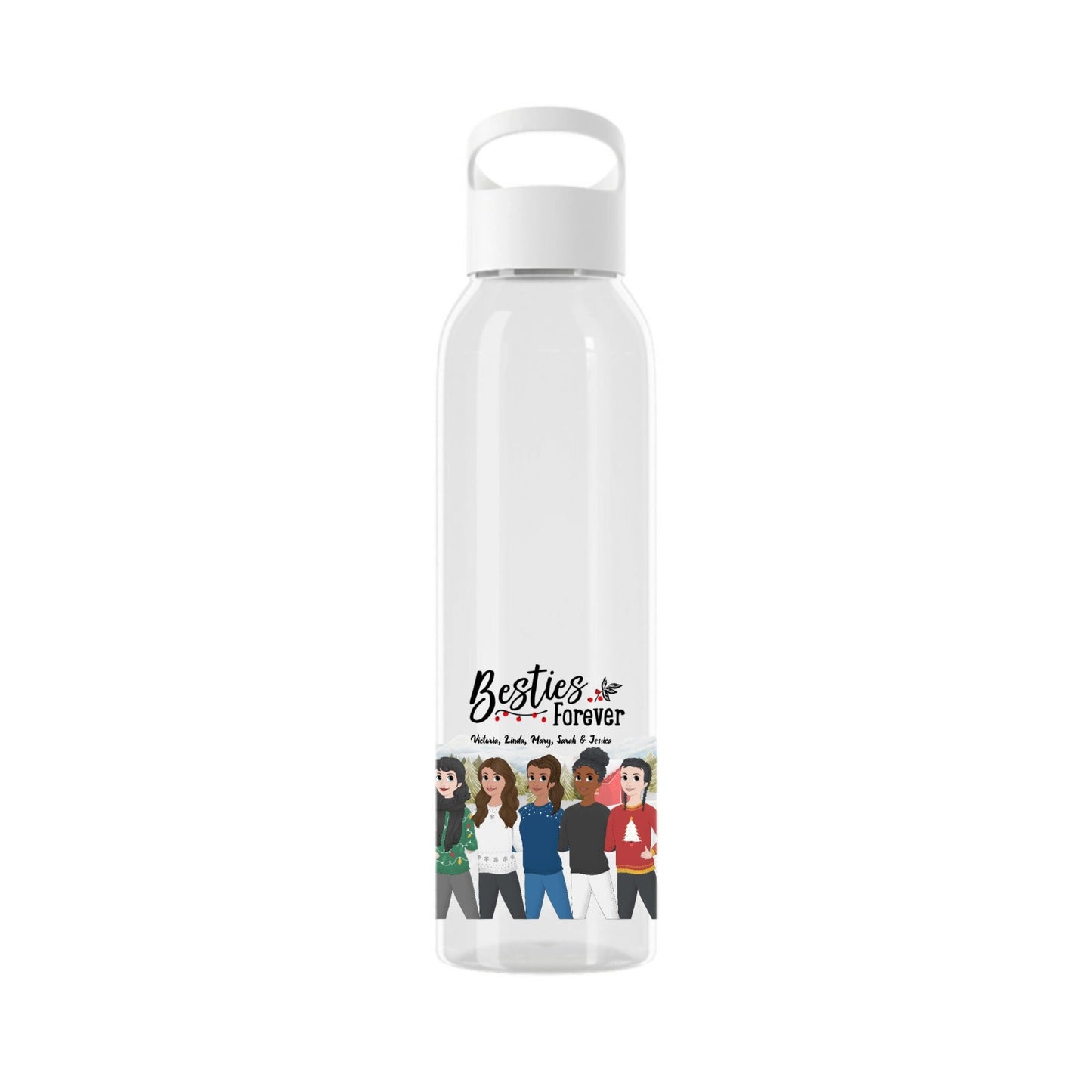 Besties Forever Weihnacht Wasserflasche 650 ml