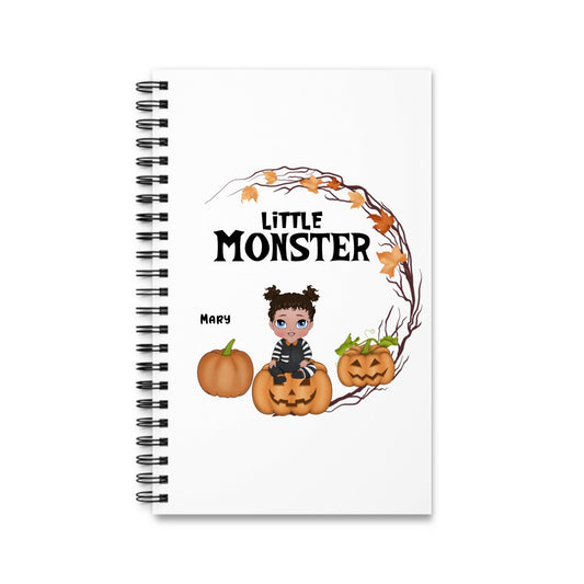 Kleines Monster Halloween Spiralnotizbuch