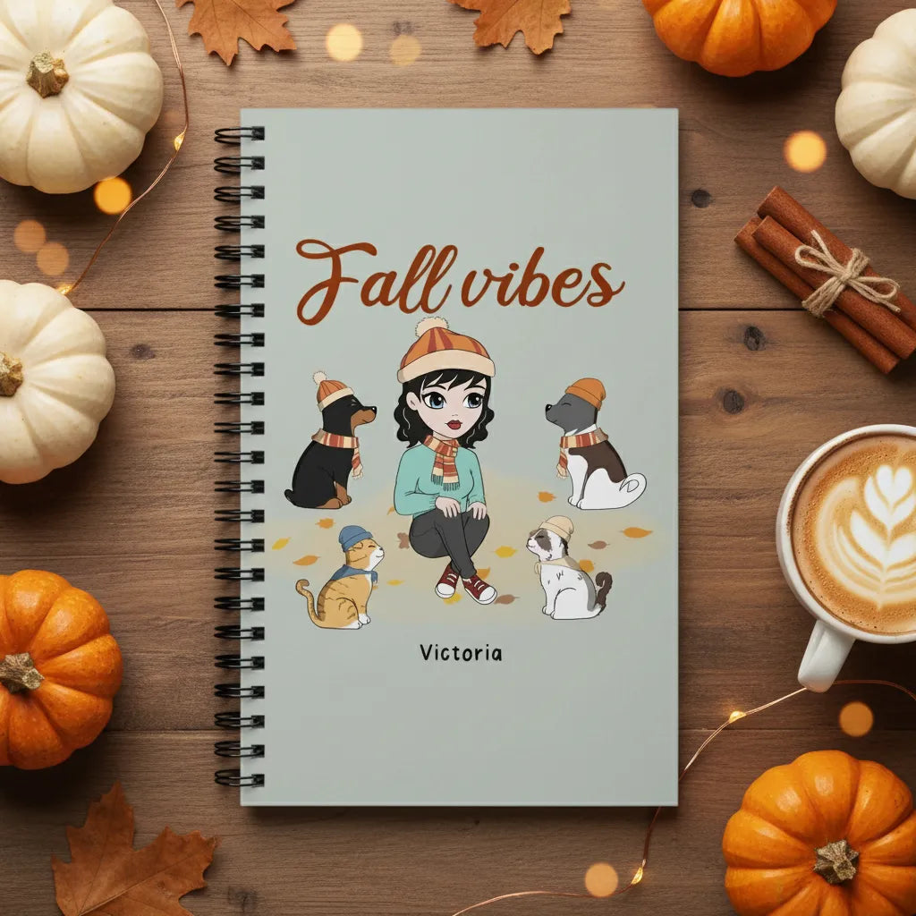 Herbststimmung Spiralnotizbuch