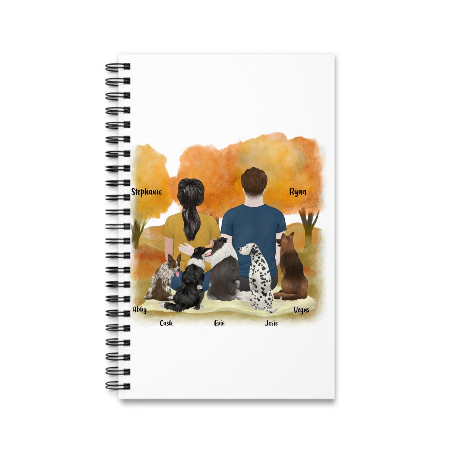 Du, ich und die Hunde Spiralnotizbuch