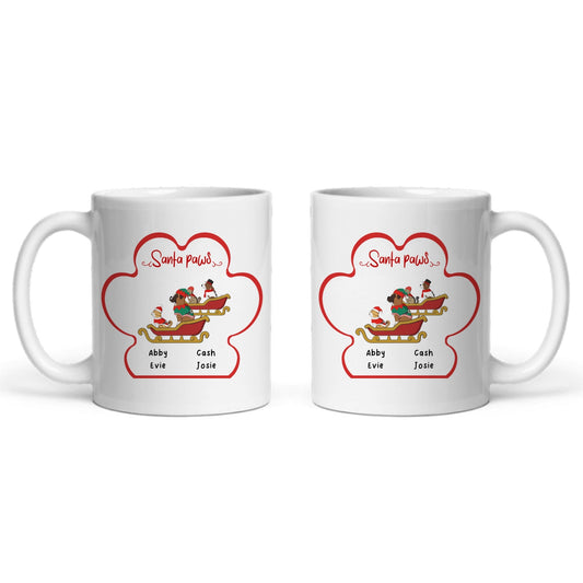 Weihnachtspfoten Keramiktasse