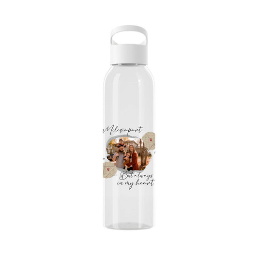 Meilenweit voneinander entfernt, aber immer in meinem Herzen Wasserflasche 650 ml