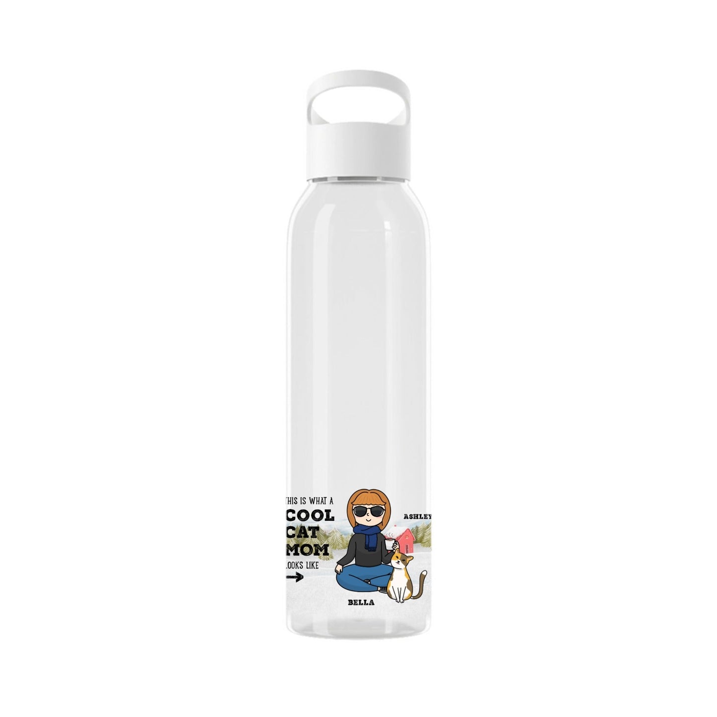 Coole Haustiermama Weihnacht Wasserflasche 650 ml