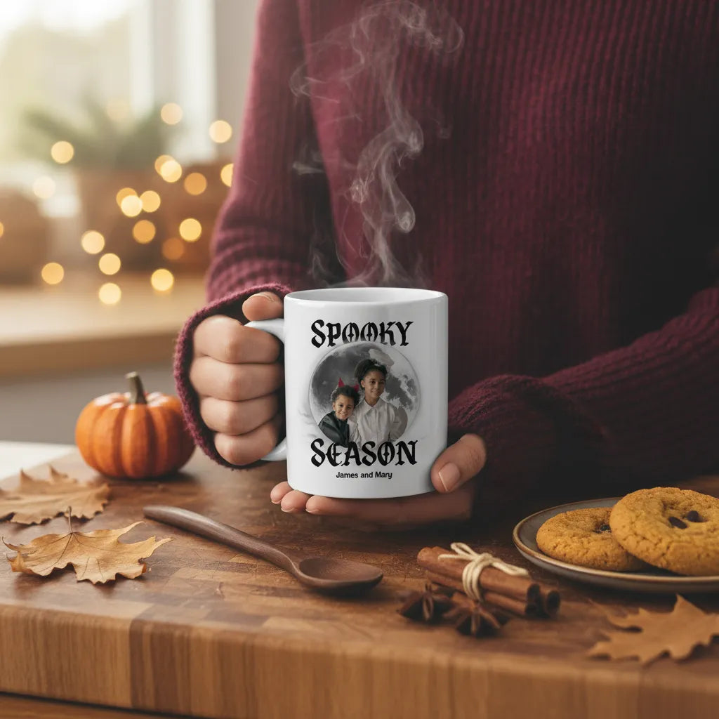 Gruselige Jahreszeit Halloween Keramiktasse