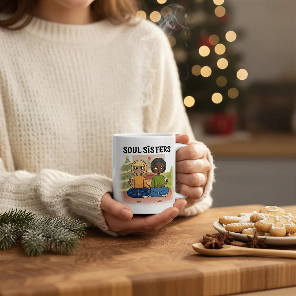 Seelenschwestern Weihnacht Keramiktasse