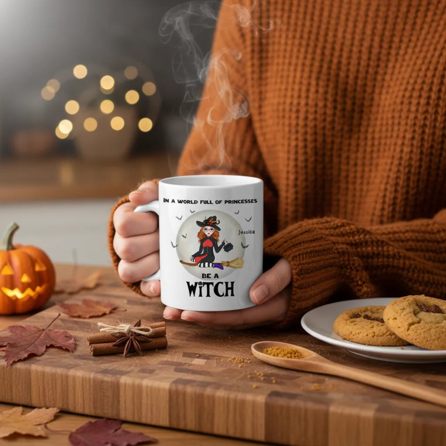 Sei eine Hexe Halloween Keramiktasse