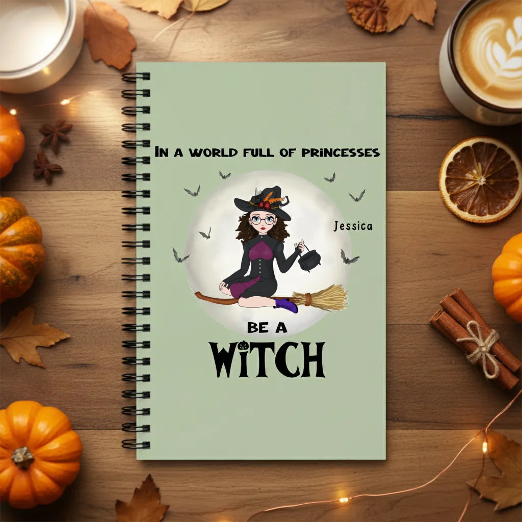 Sei eine Hexe Halloween Spiralnotizbuch