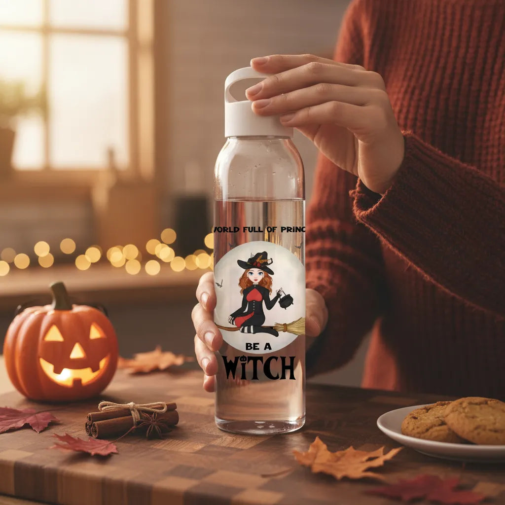 Sei eine Hexe Halloween Wasserflasche 650 ml