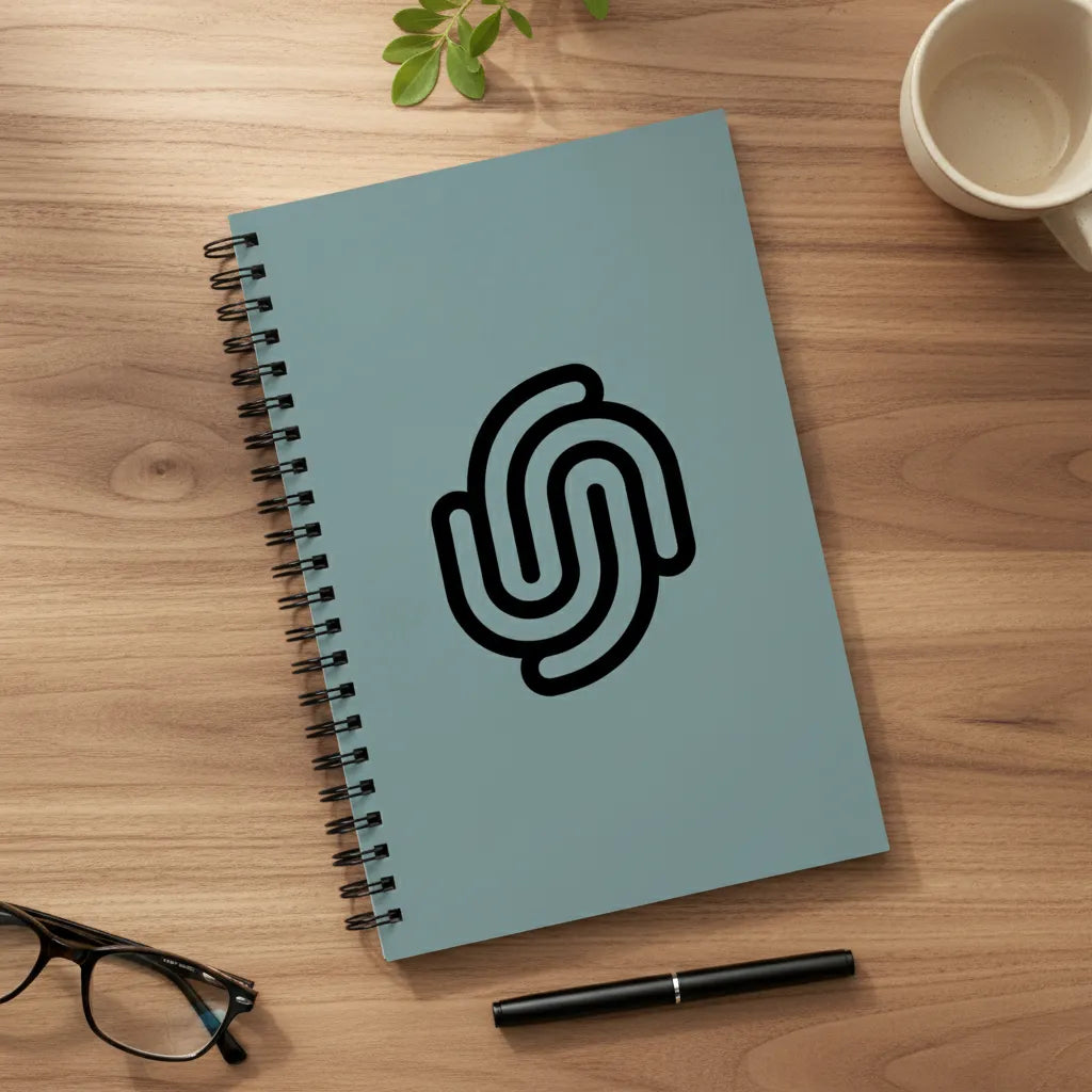 Vektor Upload Spiralnotizbuch