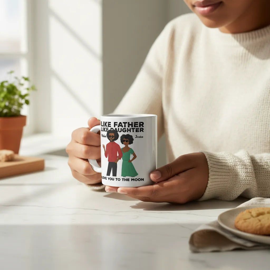 Wie der Vater, so die Tochter Keramiktasse