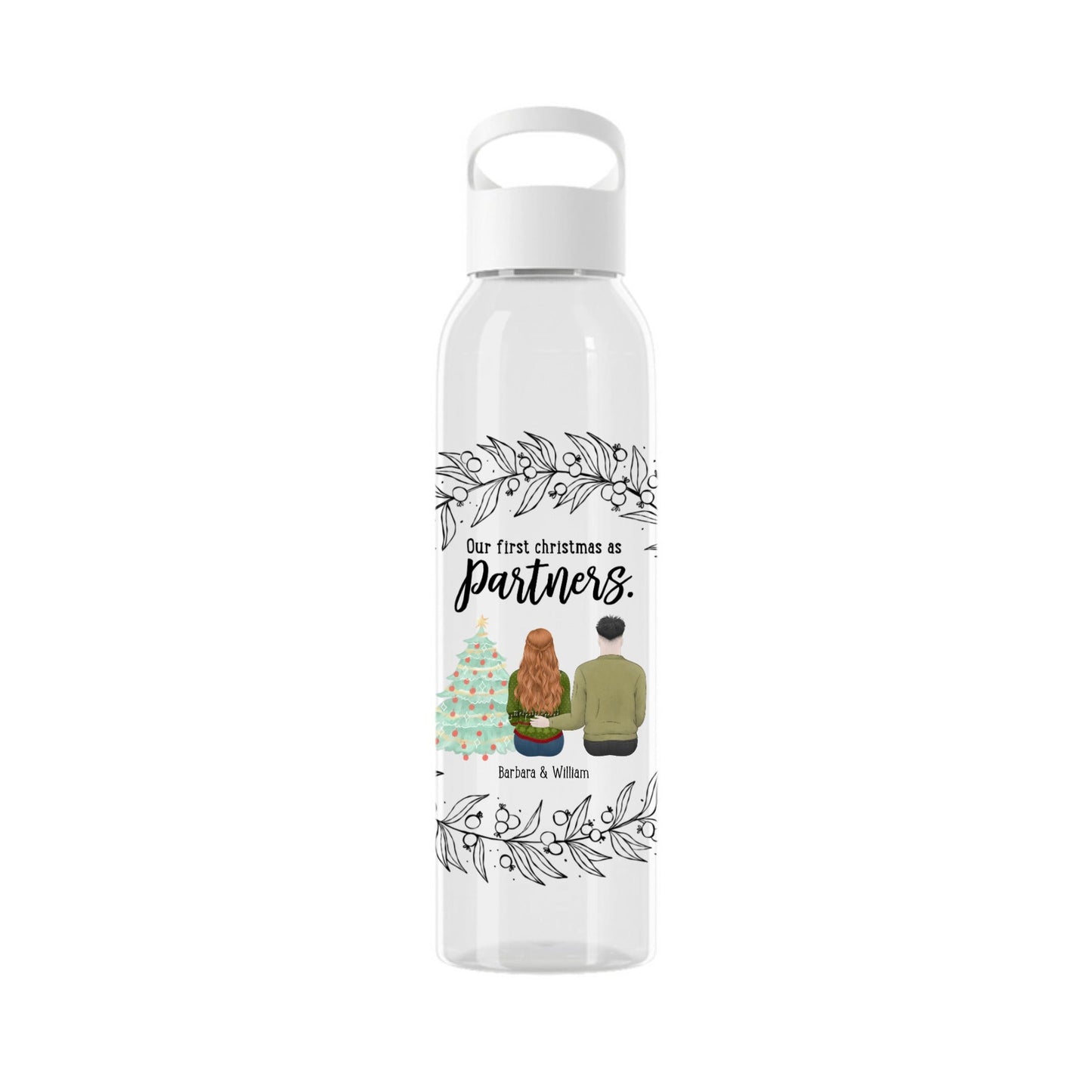 Unser erstes Weihnachten als Partner Wasserflasche 650ml
