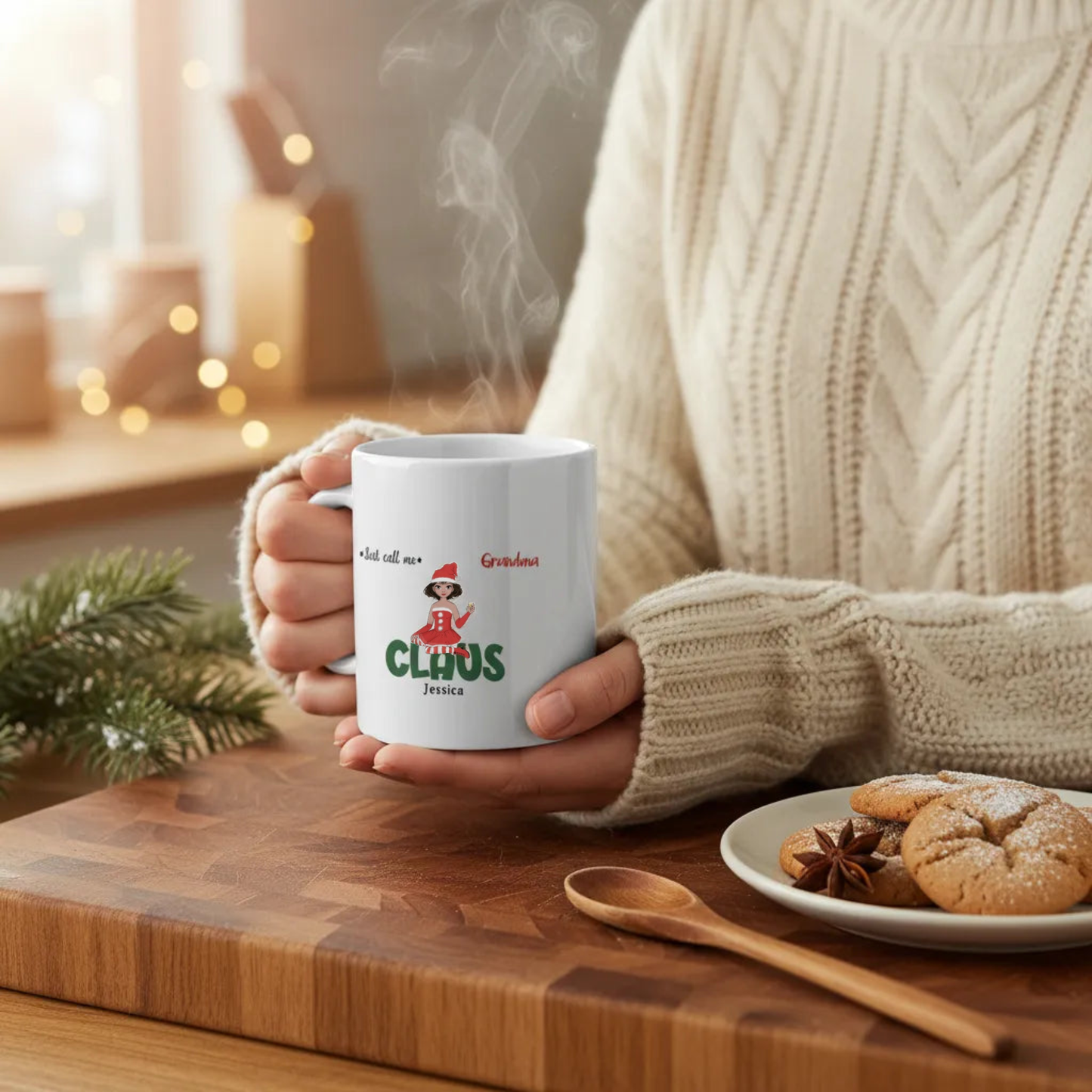 Nenn mich Oma Klaus Weihnacht Keramiktasse