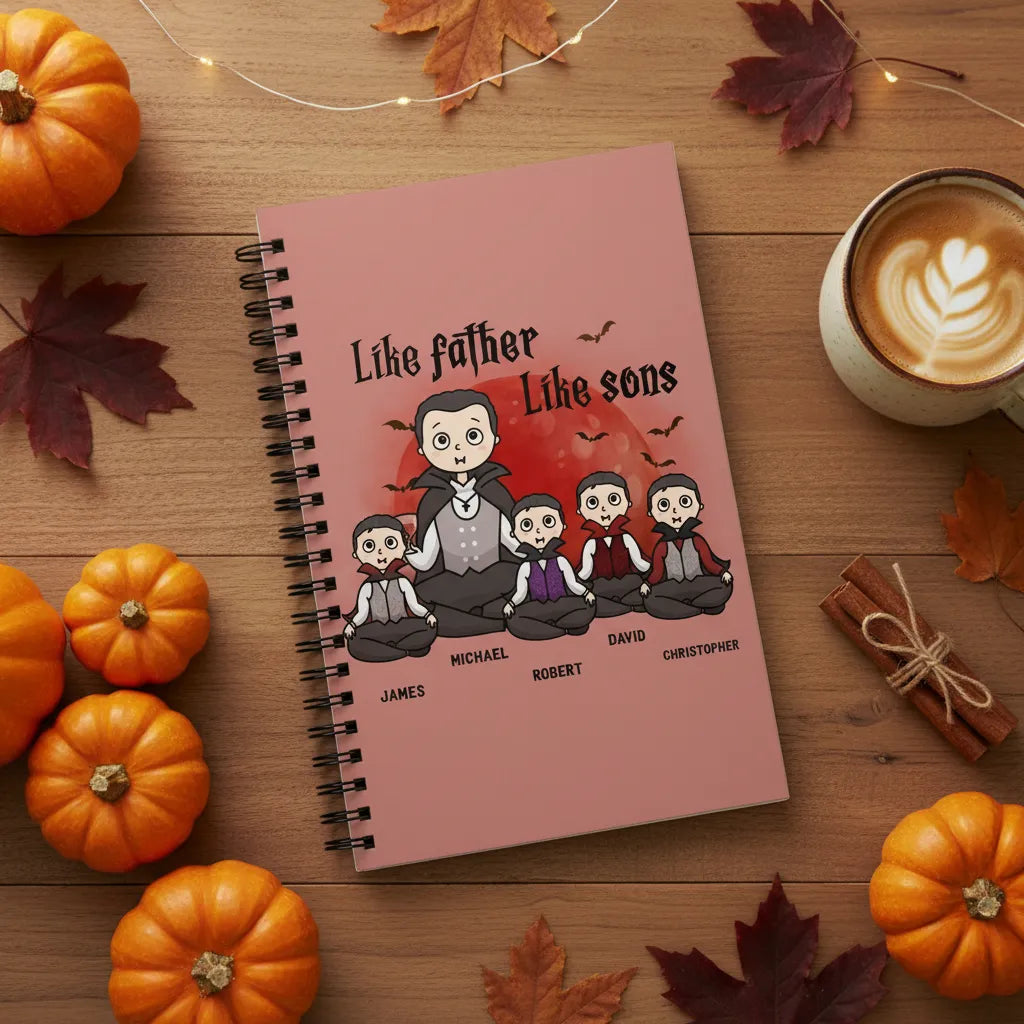 Wie der Vater, so der Sohn Halloween Spiralnotizbuch