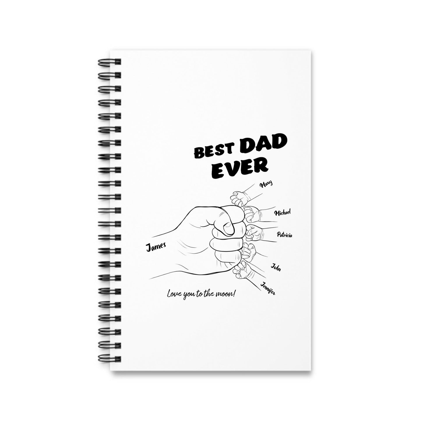 Bester Papa aller Zeiten Spiralnotizbuch